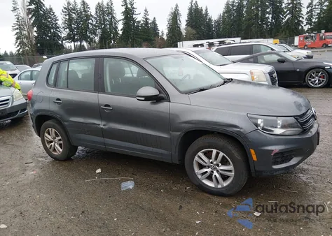 2014 Volkswagen Tiguan S из США, поврежденный, VIN WVGBV3AXXEW547591